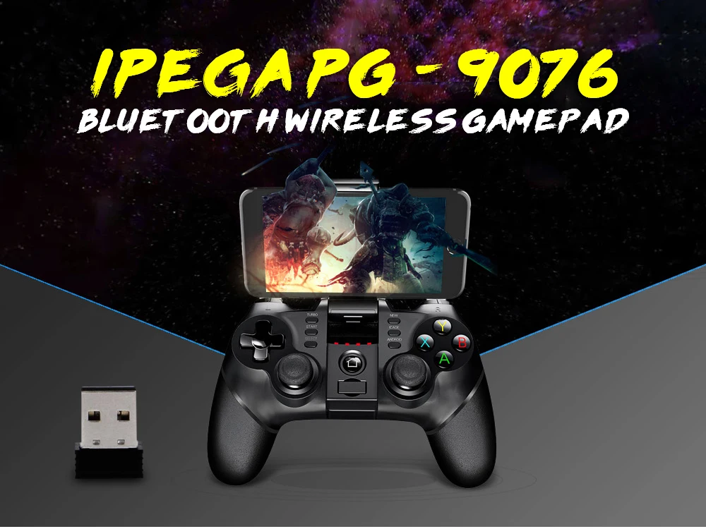 iPega PG - 9076 Bluetooth Gamepad with Bracket 2.4G Wireless Receiver