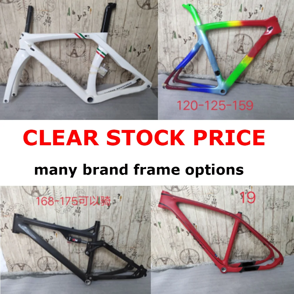 

clear stock Carbon fibre Bicycle frame Road MTB Bike frame 26er cycling frameset Stock Frame Cheaper free shipping