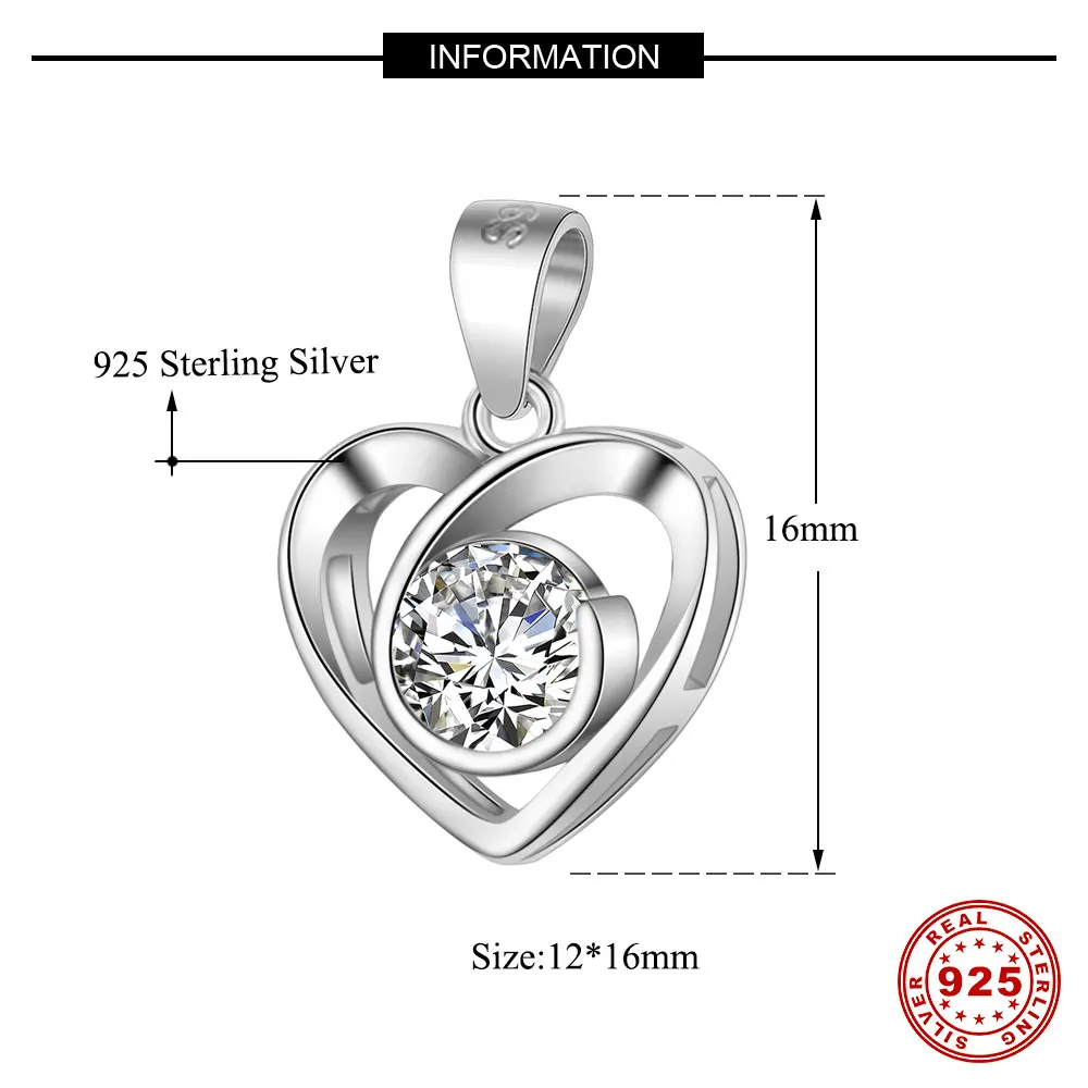 

luxurious 925 sterling silver cubic zirconia necklace pendant connector necklace accessories diy necklace making mix wholesale