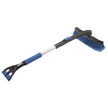 Щетка автомобильная БАРС 55324(Телескопическая усиленная рукоятка, ширина щетки 23 см, длина ворса 4.5 см, скребок шириной 11 см