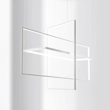 LICAN круглые кольца в кофе современный светодиодный светильник-Люстра для столовой гостиной подвесная белая люстра лампа светильники