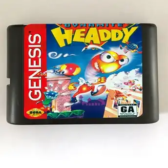 Высокое качество 16 бит sega MD игровой картридж для системы Megadrive Genesis --- Dynamite Headdy - изображение
