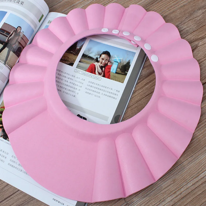 Newborn EVA adjustable soft baby shampoo shower cap bathing hat wash hair shield baby care bath protection for kid DS19 baby hat hair wash hat shampoo shower cap hair wash shield baby head protector