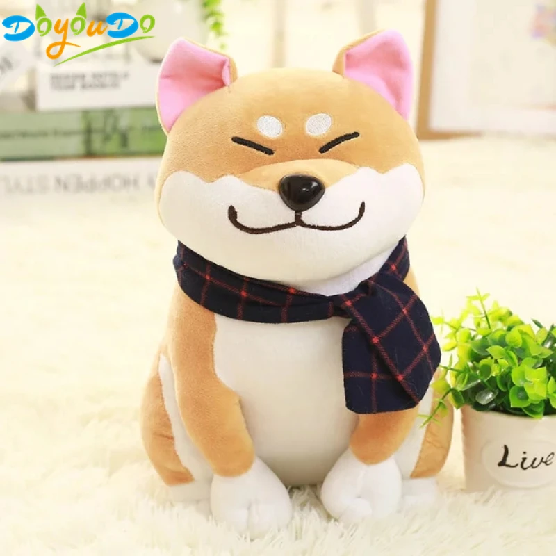 Wear Scarf Shiba Inu Dog Plush Toy