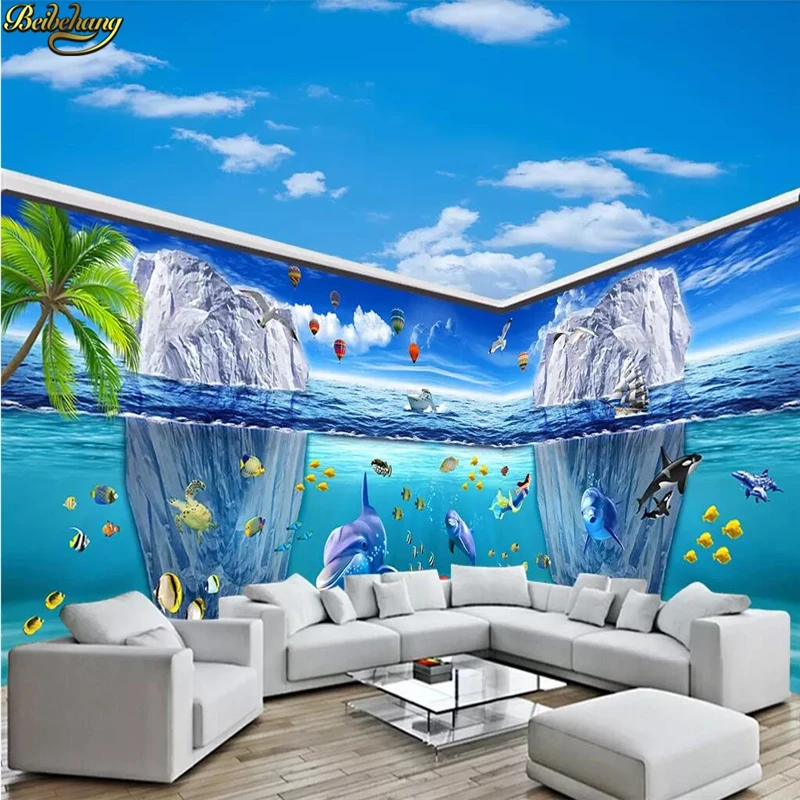 Beibehang murales de papel tapiz 3d personalizados, hermoso mundo