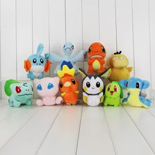 Anime Cute Dragonite Plush Toy Squirtle Bulbasaur Charmander Charizard Lugia Mudkip Licario Lapras Totodile Stuffed Doll