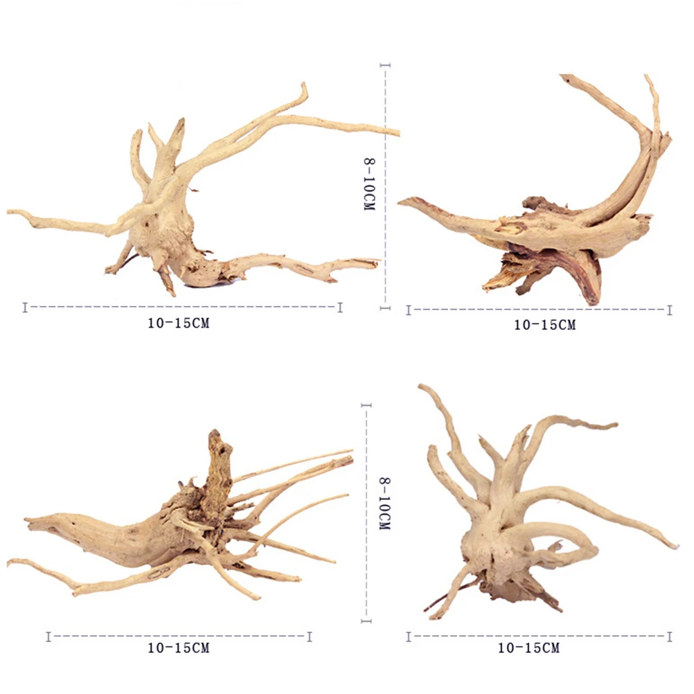 4 шт нетоксичные декоративные Натуральные Искусственные аквариумные оборудование Ландшафтные украшения Дрифтвуд