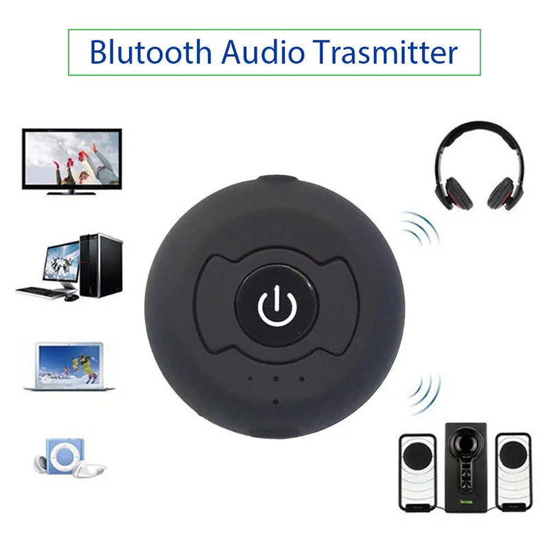 CSR 4,0 двойной Bluetooth аудио передатчик многоточечный Bluetooth 4,0 аудио передатчик беспроводной адаптер 3,5 мм для AV tv DVD Черный