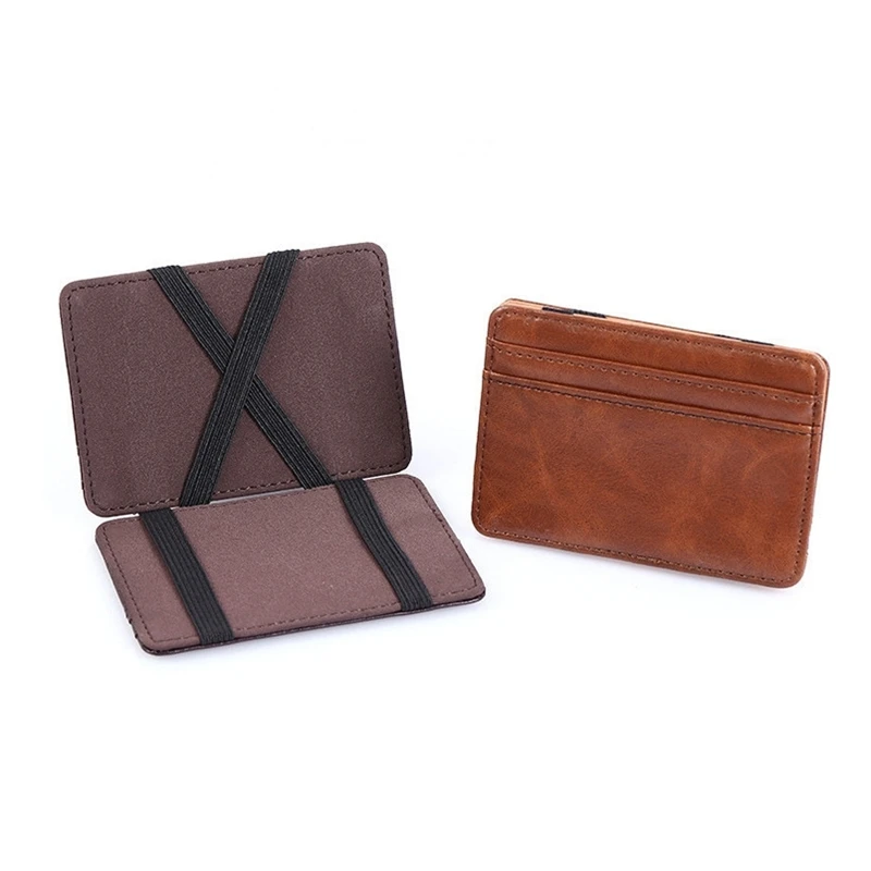 Fashion Men Slim Wallet Male Ultra thin Short Men Magic Wallet Money Cash Card Holder Purse 3