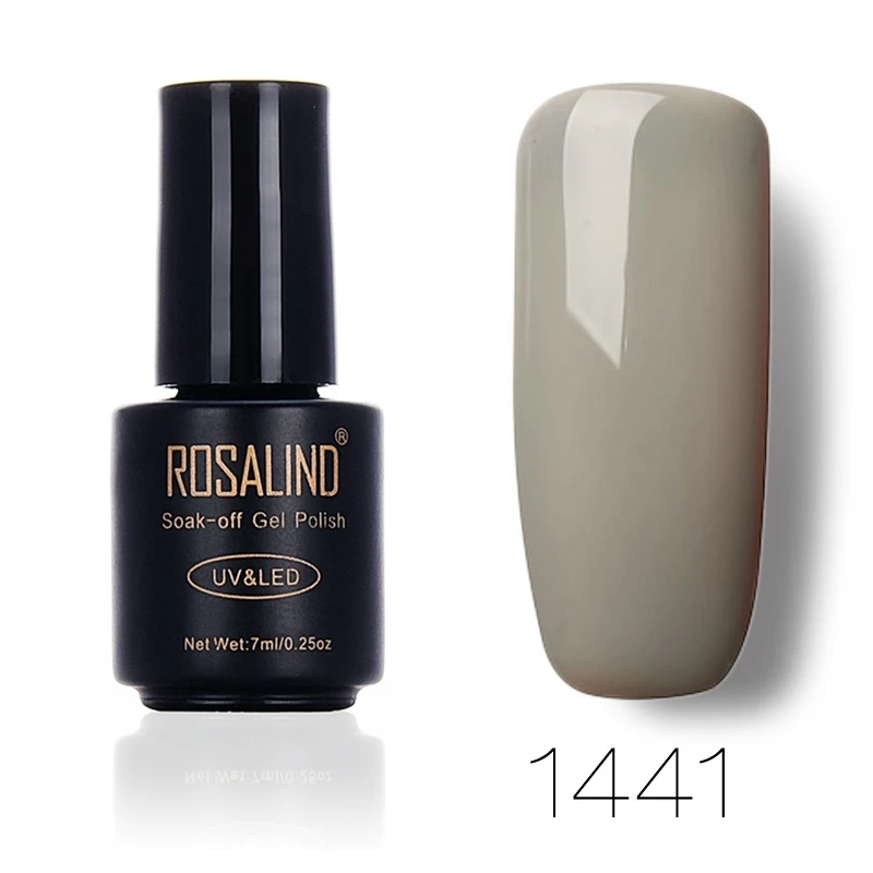 ROSALIND гель 1S 7 мл RA1323-1465 Гель-лак для ногтей УФ светодиодный Блеск для ногтей Полупостоянный лак для наращивания ногтей - Цвет: 1441
