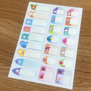 

Carton Name Stickers Baby Water Bottle Tags Labels Self-Laminating Write-On Waterproof Sticker For Camp Daycare School Travel