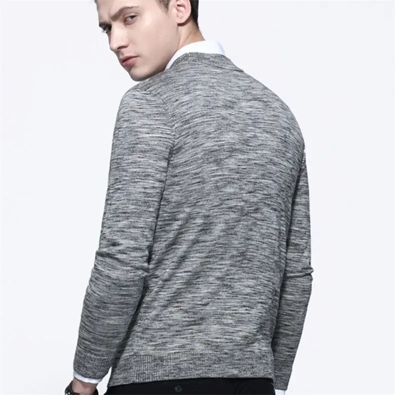 2019 Spring Cotton Sweater Men Pullovers Ugly Polka Dot knit Crew-Neck Sweaters Jumpers Male Knitwear Tops Autumn MuLS Brand 3XL 06