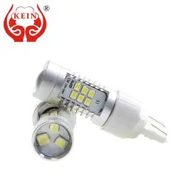 KEIN 2 шт. супер яркий T20 светодио дный 7440 7443 2835 21SMD w21w w21/5 Вт HD Авто светодио дный Барк обратный сигнал свет t20 лампы накаливания 12 В