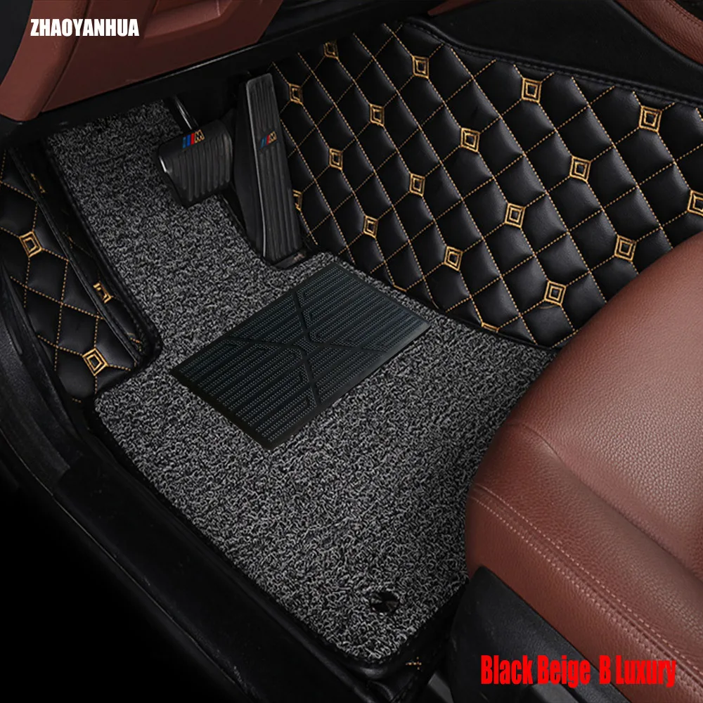 

ZHAOYANHUA car floor mats for Toyota Prius camry Prado RAV4 Corolla Highlander car styling carpet all weather heavy duty liners