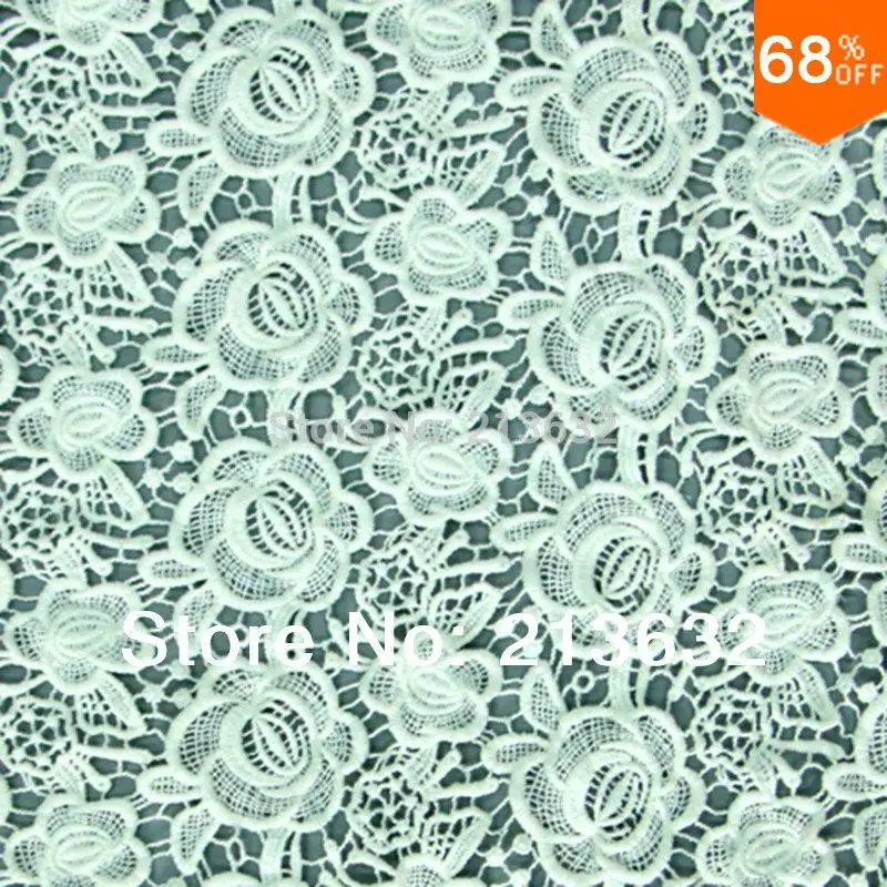 2 Yards Milch Seide Spinnennetz Stickerei Spitze DIY Nähen zubehör
