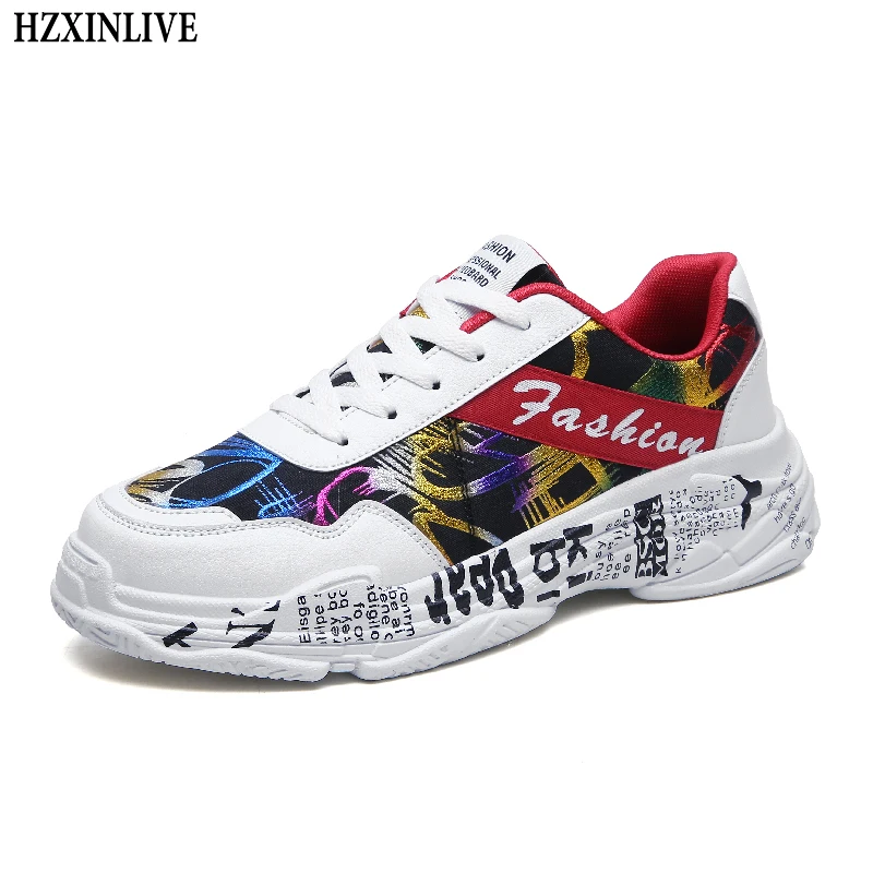 

TYDZSMT 2020 Summer White Sneakers Sping Woman Casual Fashion Sneakers Graffiti Flats Ladies Vulcanized Shoes Zapatos De Mujer