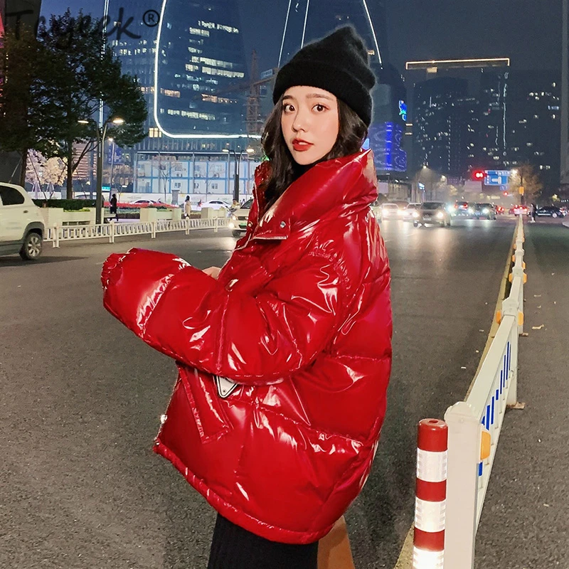 Vers Canard Blanc 90 Black Veste Femmes Brillant Chaud Le Vêtements Courte Femelle red De Doudoune Bas Femme Tcyeek Duvet Épais Parka Hiver Lwl1346 Manteau Cq6tnF4