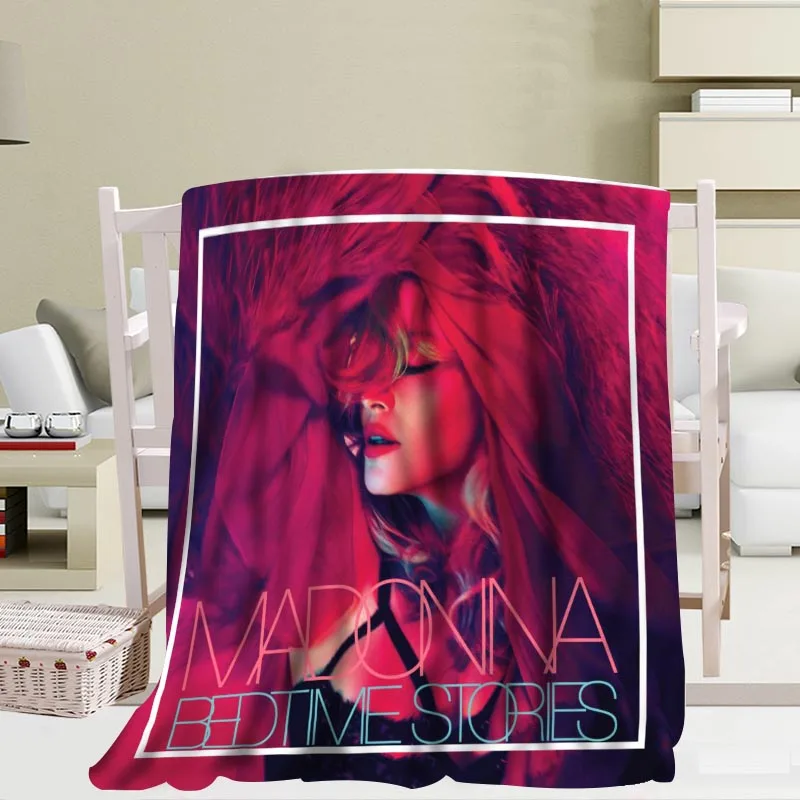 Одеяло Мадонна на заказ, Фланелевое, Falafel Fabric56x80inch, 50X60 дюймов, 40X50 дюймов, одеяло для дивана и кровати, теплое одеяло для детей и взрослых - Цвет: Blanket