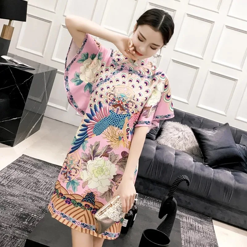 Шанхай история современные женские с принтом Cheongsam вечерние женские Qipao