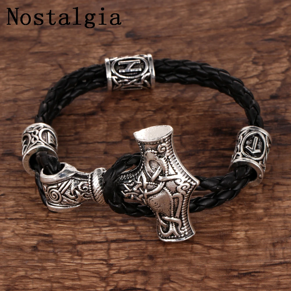 Men-s-Black-Leather-Bracelet-Antique-Silver-Viking-Runes-Beads-Bracelet-Thor-Hammer-Bracelets-Jewelry-Gifts (1)
