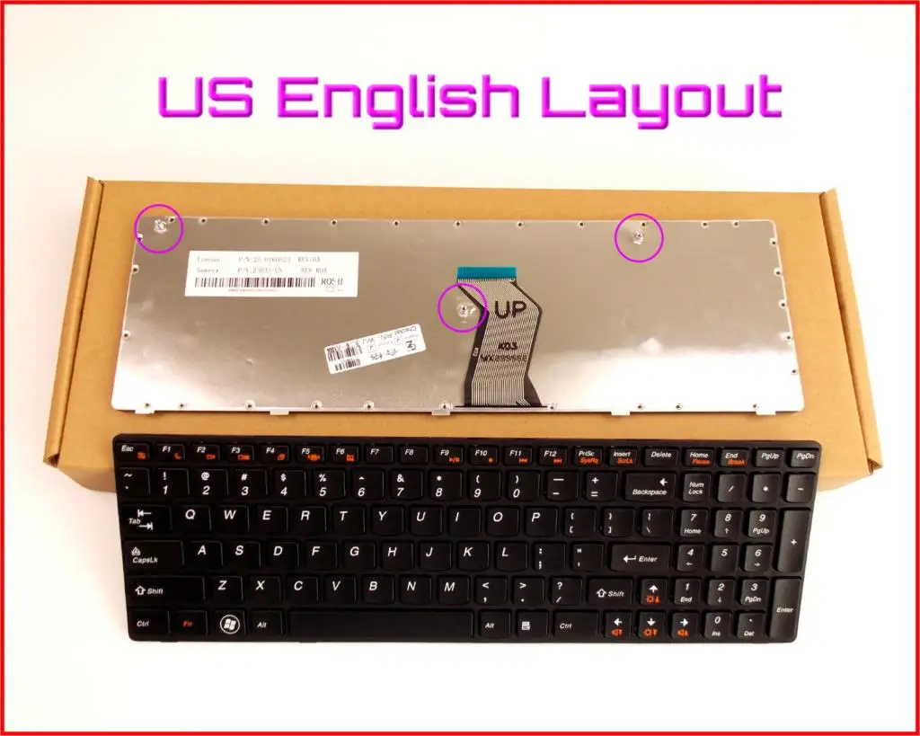 Клавиатура с рамкой для ноутбука LENOVO IdeaPad G560A G560L G560 G 560 G565 0679 английская версия |