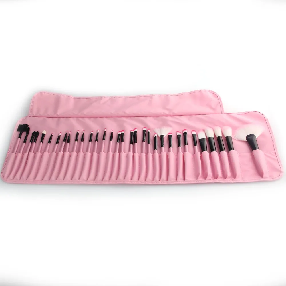 5 комплектов Vander Розовый Стильный 32 шт Профессиональная косметика по уходу за бровями набор кистей для макияжа Набор инструментов Подарочный набор с сумкой