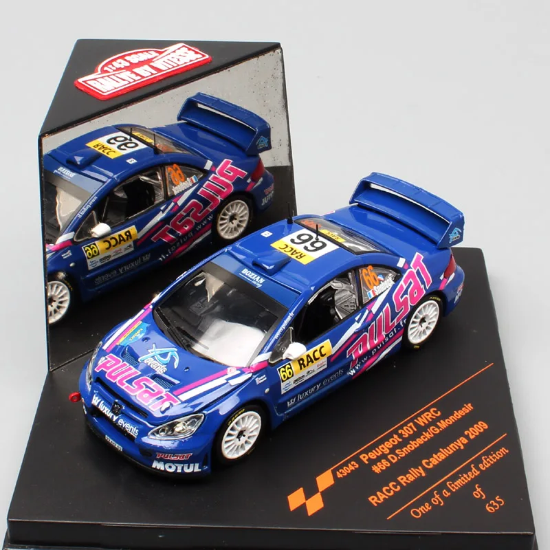 

1/43 Scale Sunstar Peugeot 307 WRC RACC Rally Race Catalunya 2009 No.66 D.Snobeck diecast & vehicle cars models toys kid's boys
