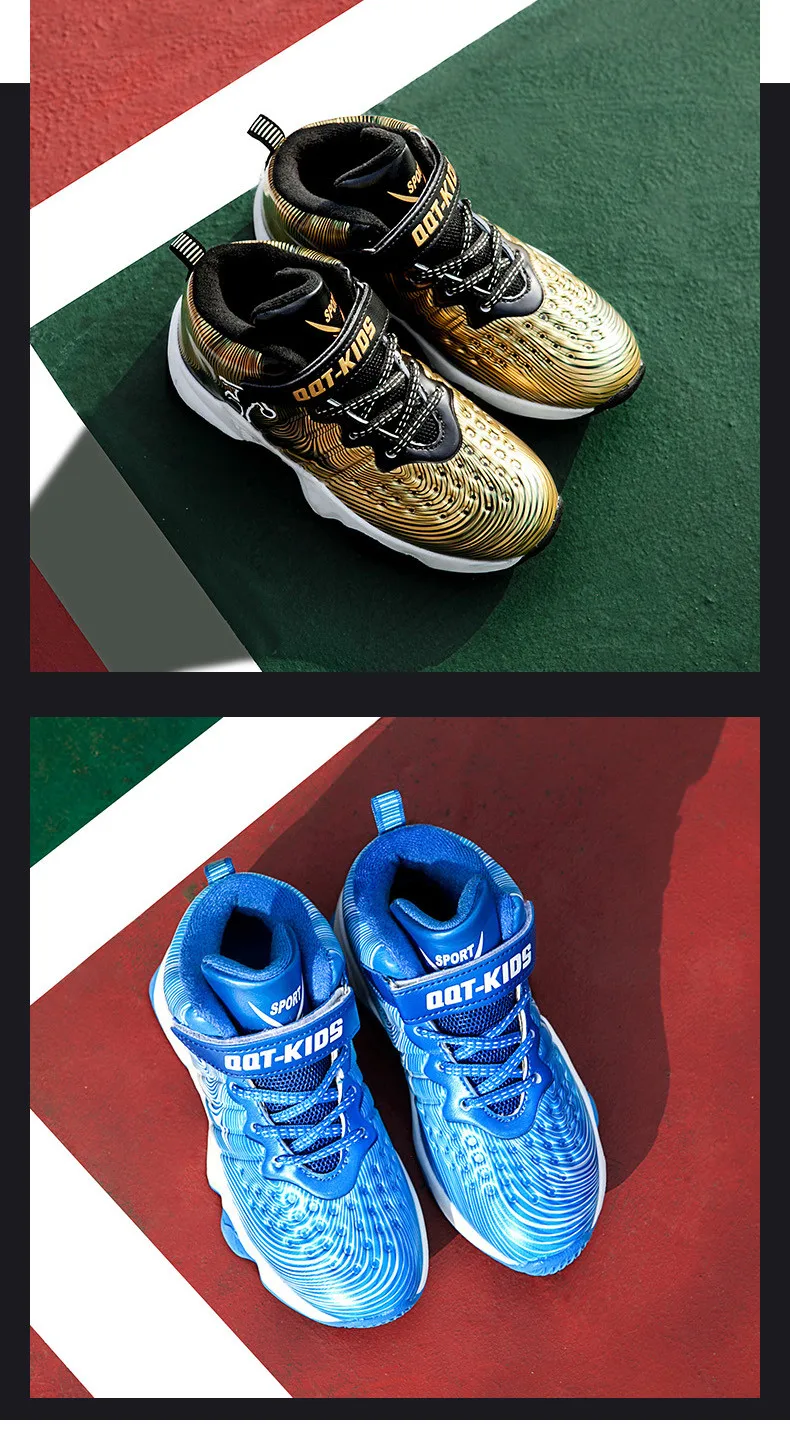2019 New Sneakers Kids Basketball Shoes for Boys Sport Shoes Non-slip Children's Shoes Outdoor Sneakers Boy Shoes (12)