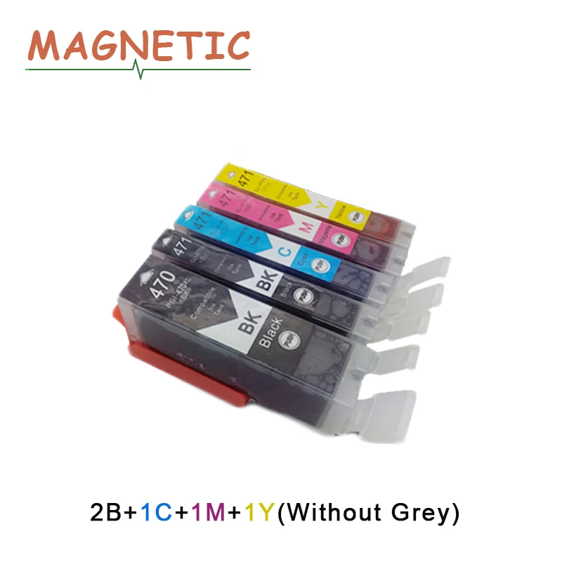 5X PGI470 CLI471 совместимый чернильный картридж для Canon ts5040 PIXMA MG5740 MG6840 MG7740 картриджи