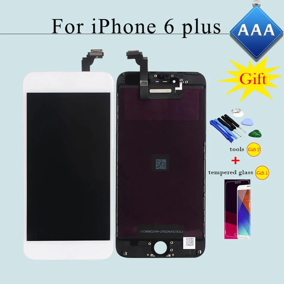 imágenes para 5.5 "Todas Las Pruebas de Pantalla LCD para el iphone 6 Plus Touch Montaje de la pantalla Digitalizador Reemplazo Negro/Blanco AAA Calidad y Ningún Muerto Pixel imágenes para 5.5 "Todas Las Pruebas de Pantalla LCD para el iphone 6 Plus Touch Montaje de la pantalla Digitalizador Reemplazo Negro/Blanco AAA Calidad y Ningún Muerto Pixel
