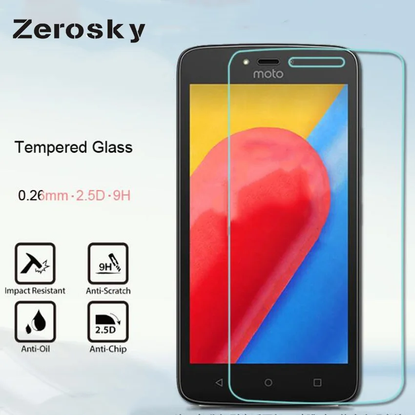 2PCS Glass For Moto C Plus Screen Protector Tempered Motorola Protective Phone Film | Мобильные телефоны и аксессуары