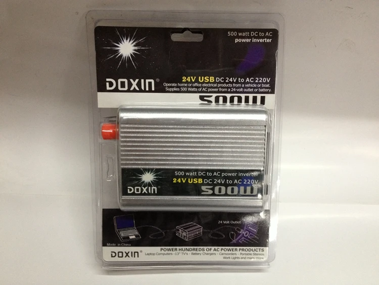 

New 500W DC12V to AC220V USB Car Power Inverter Adapter