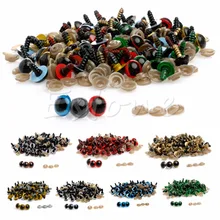 2017 Cute Color Plastic Safety Eyes For Teddy Bear Doll Animal Puppet Craft 10mm 100pcs APR25
