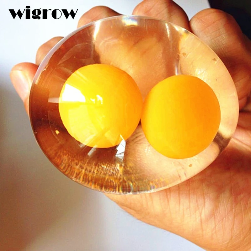 Wigrow Novelty Wrestling Magic Double Egg Children font b Toys b font Yolk Shape Water Bouncing