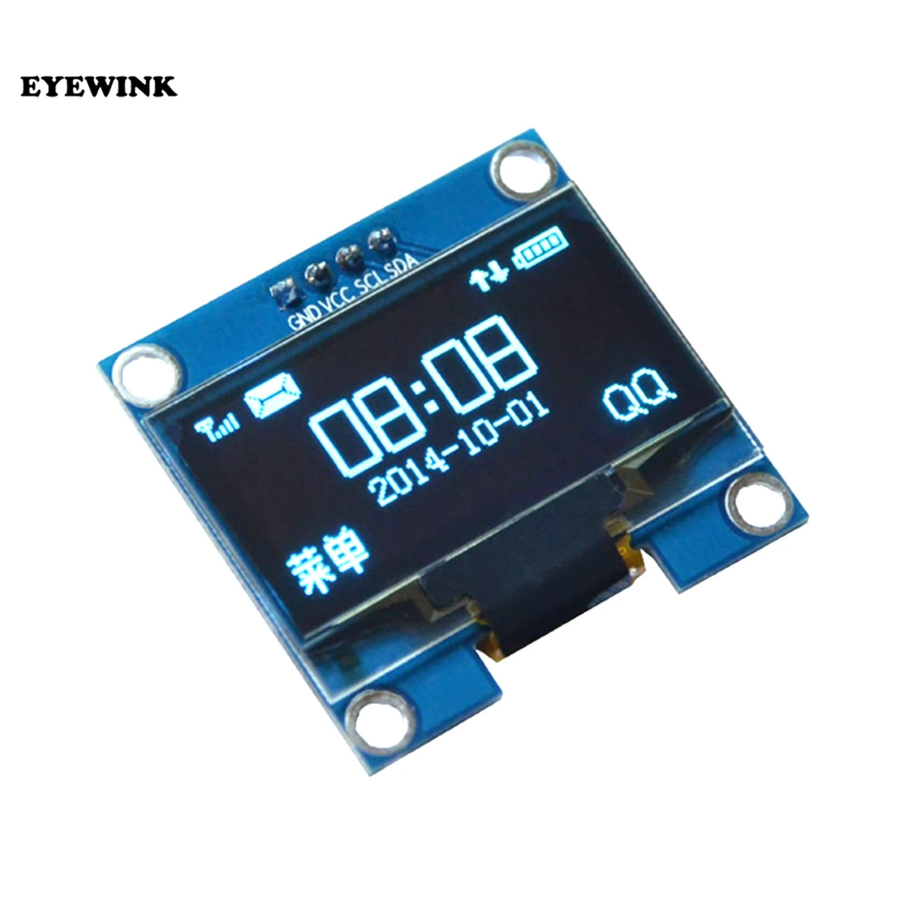 4PIN 1 3 &quotOLED модуль белый/синий цвет 128X64 дюймов OLED ЖК дисплей светодиодный 3&quot IIC I2C