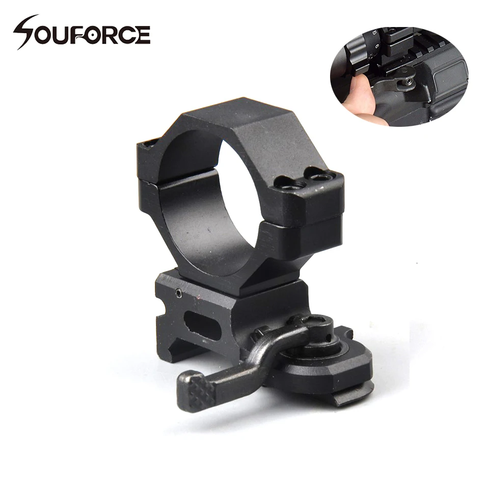 عالية الجودة الألومنيوم التكتيكية 30 مللي متر حلقة نطاق QD سريعة الإصدار جبل ليفر صالح 20 مللي متر السكك الحديدية ويفر Picatinny يتصاعد ل بندقية Acc