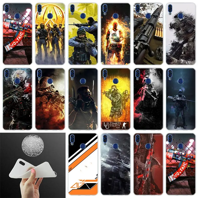 

Silicone Cover Phone Case Counter Strike cs go Game For Huawei Honor 10i 20 Pro 9X Lite 8a 8x max 8c 7x 7a pro 6x V20 Paly Soft