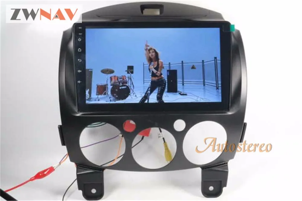 Sale ZWNAV Android 6.0 RAM 2GB Car GPS Radio Screen No DVD Player For Mazda2 Mazda 2 2007-2014 Headunit Multimedia GPS Navigation 3