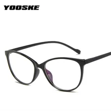 YOOSKE Модные прозрачные очки оправа для женщин Близорукость оправа для очков в стиле кошачьи глаза мужские очки сверхлегкие очки