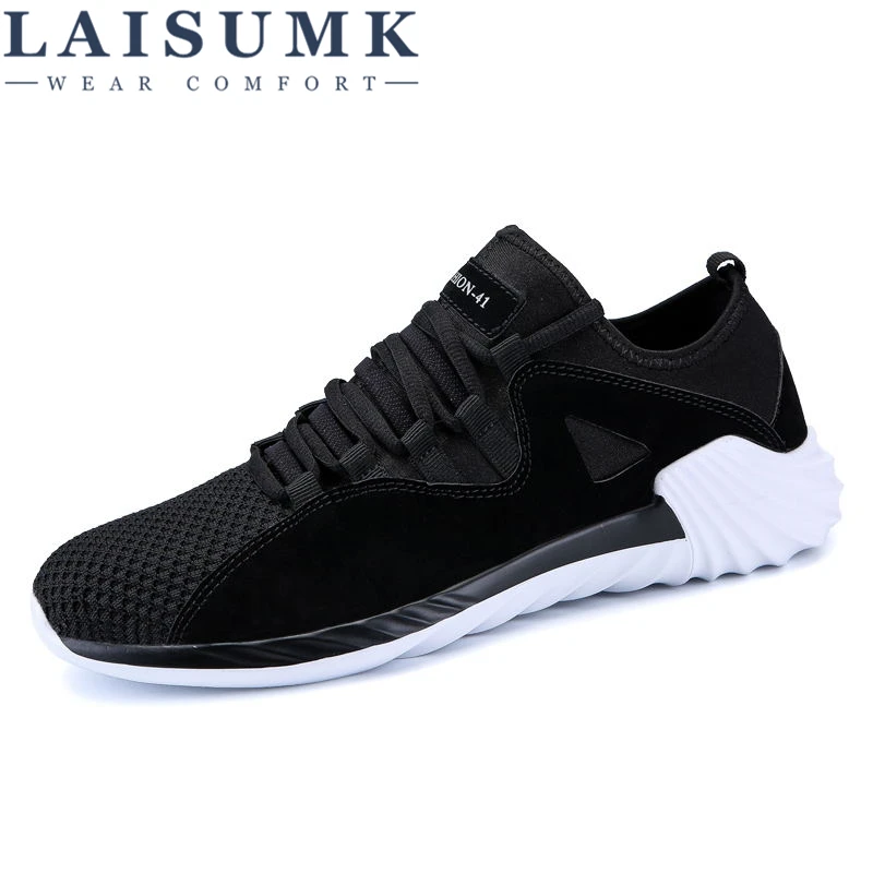 

LAISUMK New Men's Casual Shoes Fashion Comfortable Men Sneaker Shoes Spring Breathable Outside Male Walking Shoes