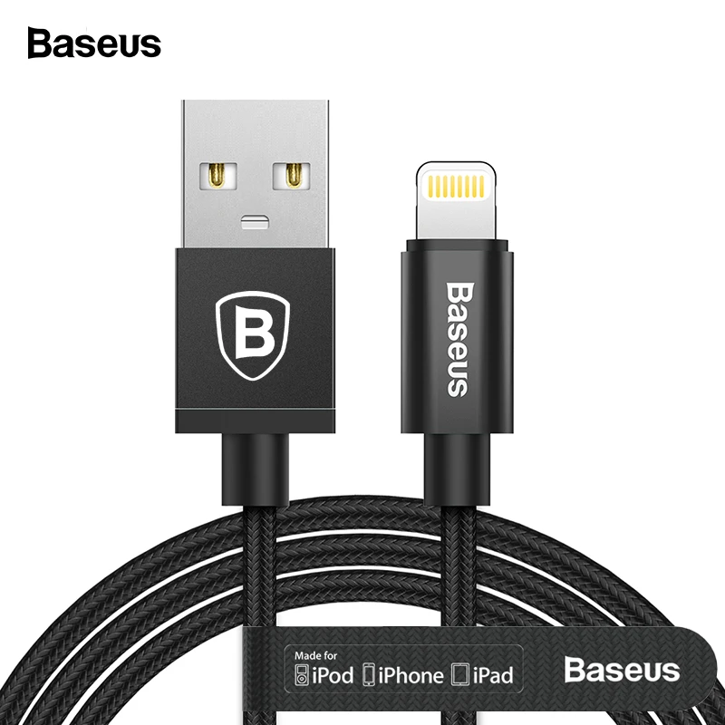 

Baseus MFI USB Cable For iPhone Xs Max Xr X 8 7 6 6s Plus 5 5s se iPad Mini Pro Fast Charging Data Charger For Lightning Cable