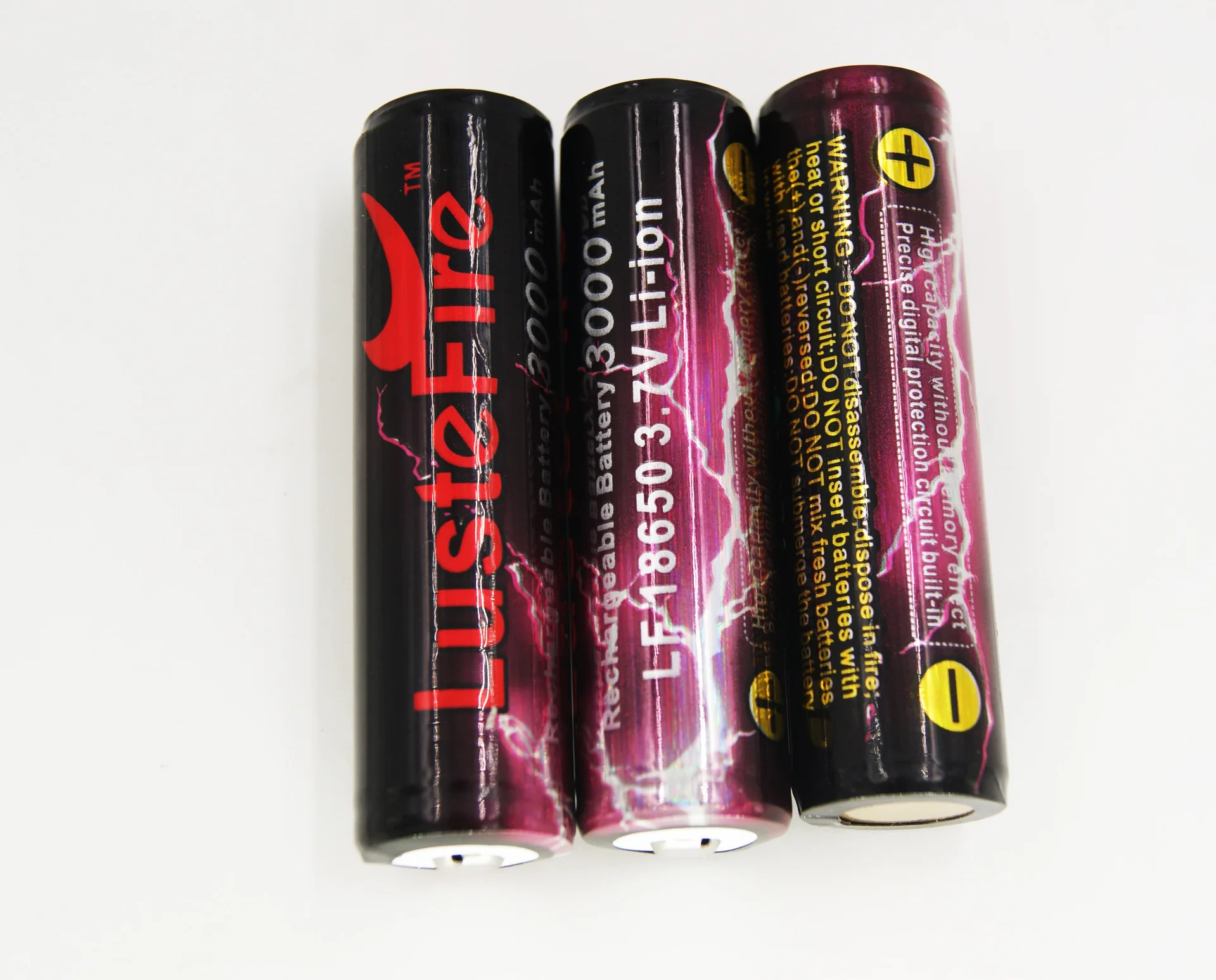 4 шт. LusetFire 3 7 V 18650 Перезаряжаемые Батарея 3000 мА/ч Ёмкость литий ионный аккумулятор