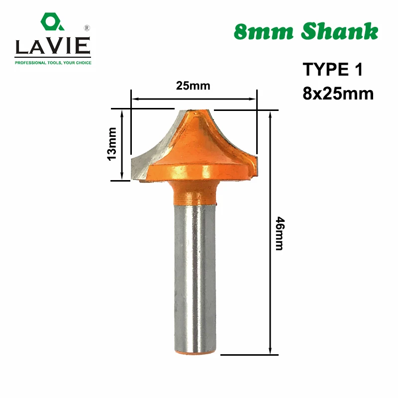 1 шт. 8 мм хвостовик круглый открытый конец резьба маршрутизатор бит погружение круглый над шейкер бит деревообрабатывающие фрезы для дерева 02095 - Длина режущей кромки: TYPE 1 8x25mm