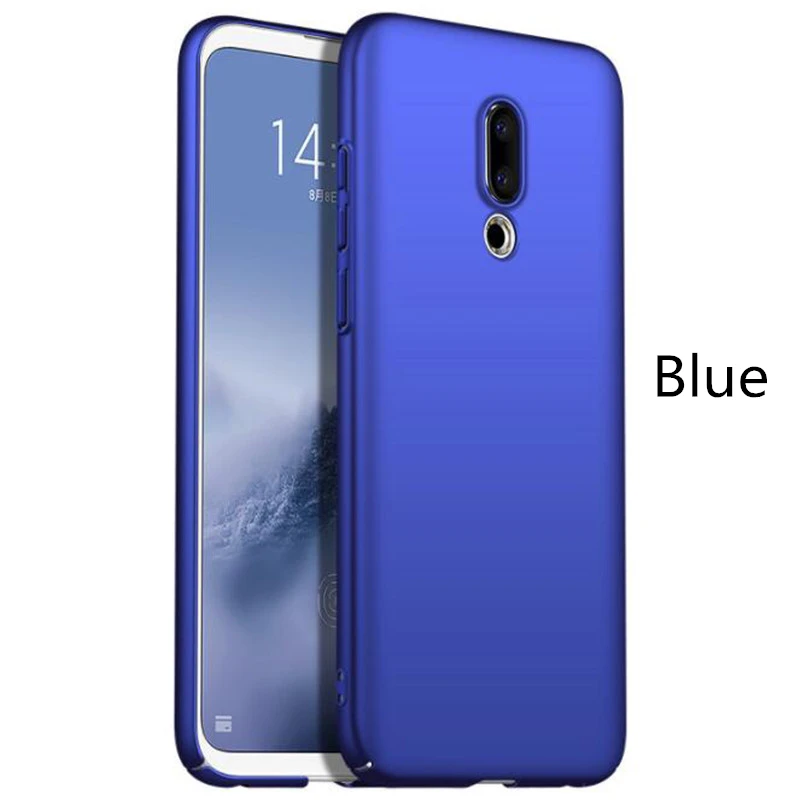 Ультра Тонкие Жесткие ПК-Чехлы для meizu 16th Plus 16X M6 Note 8 матовый защитный чехол для meizu 15 16 Lite Plus X8 M6T M6S coque - Цвет: Blue