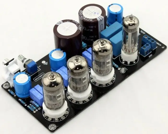 

Ламповый предусилитель 6N4 6Z4, основание платы на 7 цепях Marantz в сборе