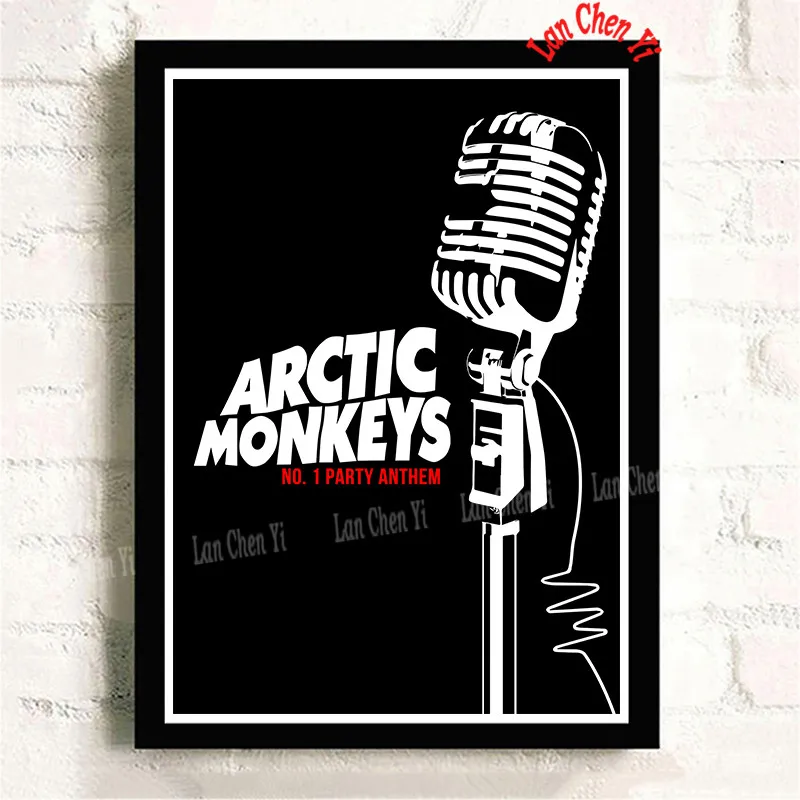Arctic Monkeys музыкальная группа с белым покрытием бумажные плакаты Современная живопись плакаты настенные художественные картины для украшения гостиной - Цвет: Прозрачный