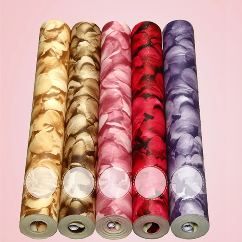 

3D Embossed Rose Flowers Floral Wallpapers For Walls Bedroom TV Background Living room Wallpaper Papel De Parede WP15