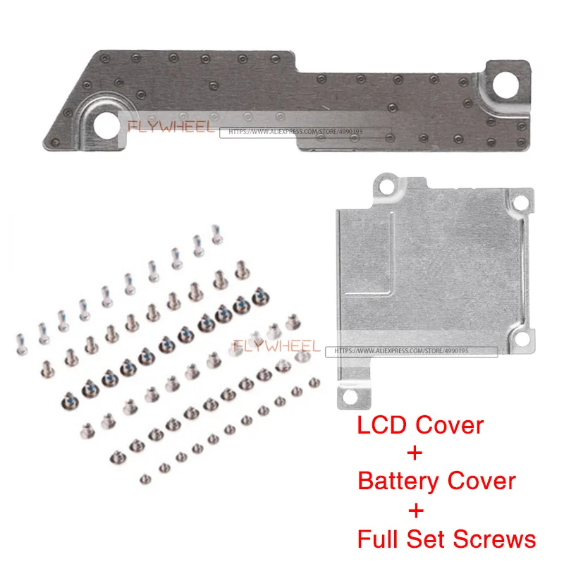 

5set/lot LCD Display Metal Bracket Cover +Battery Spacer Metal Plate Holder With All Set Screws For iPhone 5 5S 6 6S 7 8 Plus