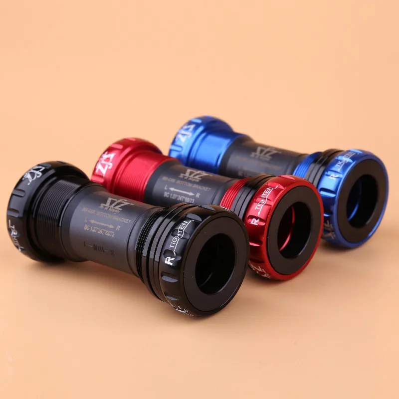 دراجة جوفاء crankset سبائك الألومنيوم المحور الخيوط رمح دراجة ركوب الخيوط السيراميك السيراميك تحمل أسفل قوس