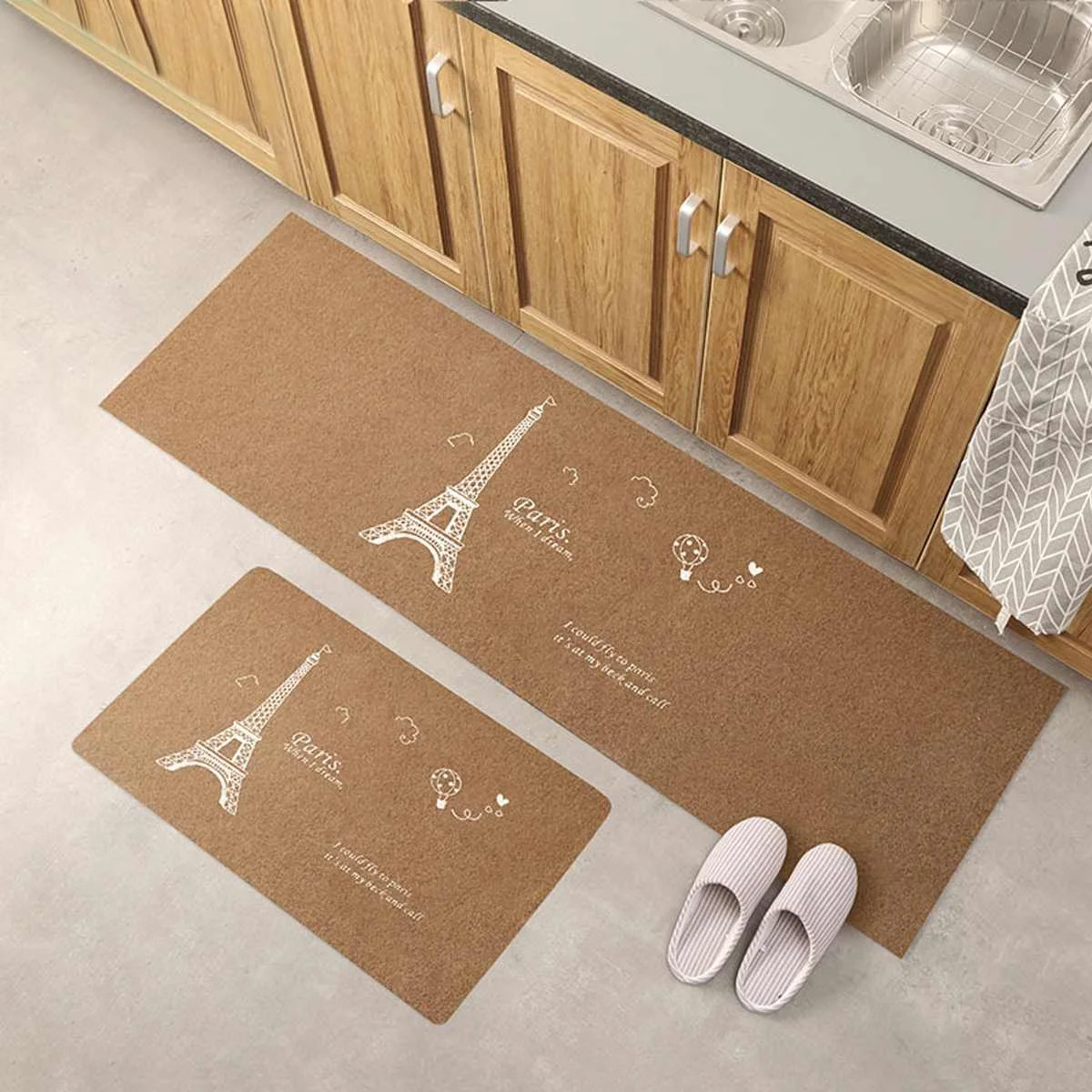 

Slip Resistant Entrance Doormat Floor Mat Waterproof Polyester Kitchen Long Carpet Corridor Rug Front Door Entry Funny Mats